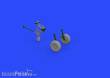 Eduard Accessories 672204 - F4U wheels for Tamiya in 1:72
