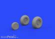 Eduard Accessories 672206 - B-25 wheels for Hasegawa in 1:72