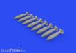 Eduard Accessories 672278 - 1:72 British 1000lb retarded bombs w-960 fuse for