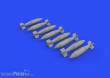 Eduard Accessories 672278 - 1:72 British 1000lb retarded bombs w-960 fuse for