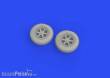 Eduard Accessories 672299 - 1:72 F4F wheels late PRINT for ARMA HOBBY