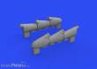Eduard Accessories 672301 - 1:72 Hurricane Mk.I exhaust stacks for ARMA HOBBY
