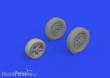Eduard Accessories 672303 - 1:72 P-39Q wheels PRINT1/72 for ARMA HOBBY
