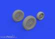 Eduard Accessories 672303 - 1:72 P-39Q wheels PRINT1/72 for ARMA HOBBY
