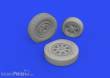 Eduard Accessories 672303 - 1:72 P-39Q wheels PRINT1/72 for ARMA HOBBY