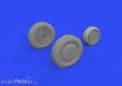 Eduard Accessories 672304 - 1:72 P-39Q wheels w/rims PRINT 1/72 for ARMA HOBBY