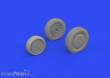 Eduard Accessories 672304 - 1:72 P-39Q wheels w/rims PRINT 1/72 for ARMA HOBBY