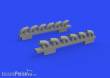 Eduard Accessories 672305 - 1:72 P-39Q exhaust stacks PRINT 1/72 for ARMA HOBBY