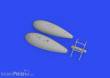 Eduard Accessories 672309 - 1:72 P-39Q 75gal drop tank PRINT 1/72 ARMA HOBBY