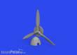 Eduard Accessories 672314 - 1:72 Bf 109F propeller late PRINT 1/72 EDUARD