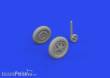 Eduard Accessories 672316 - 1:72 Bf 109F wheels PRINT 1/72 EDUARD
