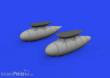 Eduard Accessories 672321 - 1:72 Bf 109F/G external fuel tanks 1/72 EDUARD