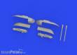 Eduard Accessories 672326 - 1:72 Bf 109F/G/K gun pods PRINT 1/72 EDUARD