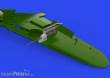 Eduard Accessories 672326 - 1:72 Bf 109F/G/K gun pods PRINT 1/72 EDUARD