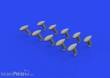 Eduard Accessories 672329 - 1:72 Bf 109 balance weights PRINT 1/72 EDUARD