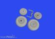 Eduard Accessories 672330 - 1:72 MiG-29 wheels 1/72 GREAT WALL HOBBY
