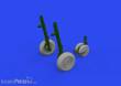 Eduard Accessories 672330 - 1:72 MiG-29 wheels 1/72 GREAT WALL HOBBY