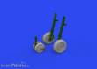 Eduard Accessories 672330 - 1:72 MiG-29 wheels 1/72 GREAT WALL HOBBY