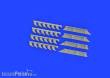 Eduard Accessories 672356 - 1:72 Me 410 exhaust stacks PRINT 1/72 AIRFIX