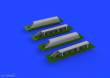 Eduard Accessories 672356 - 1:72 Me 410 exhaust stacks PRINT 1/72 AIRFIX
