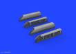 Eduard Accessories 672356 - 1:72 Me 410 exhaust stacks PRINT 1/72 AIRFIX
