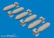 Eduard Accessories 672394 - US 500lb bombs PRINT