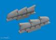 Eduard Accessories 672408 - Spitfire Mk.V three-stacks exhaust rounded PRINT TAMIYA