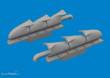 Eduard Accessories 672409 - Spitfire Mk.V three-stacks exhaust fishtail PRINT TAMIYA
