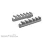 Eduard Accessories 672411 - P-51 exhaust stacks PRINT TAMIYA