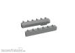 Eduard Accessories 672412 - P-51 exhaust stacks w/ fairing PRINT TAMIYA