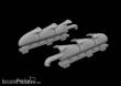 Eduard Accessories 672440 - Spitfire Mk.V three-stacks exhaust fishtail PRINT for Eduard