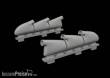 Eduard Accessories 672441 - Spitfire Mk.V three-stacks exhaust rounded PRINT for Eduard