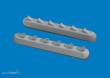 Eduard Accessories 672444 - P-51D exhaust stacks w/ fairing PRINT for Arma Hobby