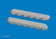 Eduard Accessories 672444 - P-51D exhaust stacks w/ fairing PRINT for Arma Hobby