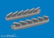 Eduard Accessories 672445 - P-51D exhaust stacks PRINT for Arma Hobby