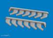 Eduard Accessories 672445 - P-51D exhaust stacks PRINT for Arma Hobby