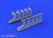Eduard Accessories 632066 - Mosquito Mk.VI exhaust stacks f.Tamiya in 1:32