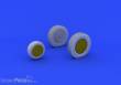 Eduard Accessories 632073 - P-39 wheels late for KittyHawk in 1:32