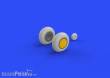 Eduard Accessories 632080 - P-40 wheels w/pattern for Hasegawa in 1:32
