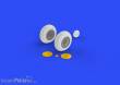 Eduard Accessories 632080 - P-40 wheels w/pattern for Hasegawa in 1:32