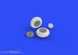 Eduard Accessories 632080 - P-40 wheels w/pattern for Hasegawa in 1:32