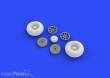 Eduard Accessories 632080 - P-40 wheels w/pattern for Hasegawa in 1:32