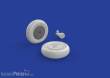 Eduard Accessories 632087 - A6M5c Zero wheels for Hasegawa in 1:32