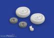 Eduard Accessories 632087 - A6M5c Zero wheels for Hasegawa in 1:32