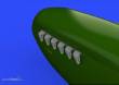 Eduard Accessories 632108 - Spirfire Mk.IX exhaust stack-fishtail for Revell