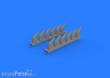 Eduard Accessories 632118 - P-51D exhaust stacks for Revell