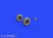 Eduard Accessories 632130 - Spitfire Mk.IX wheels 4spoke w/pattern for Tamiya in 1:32