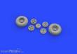 Eduard Accessories 632130 - Spitfire Mk.IX wheels 4spoke w/pattern for Tamiya in 1:32