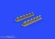 Eduard Accessories 632135 - P-40E exhaust stacks for Hasegawa in 1:32