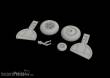 Eduard Accessories 632155 - Bf 108 wheels spoked for Eduard in 1:32